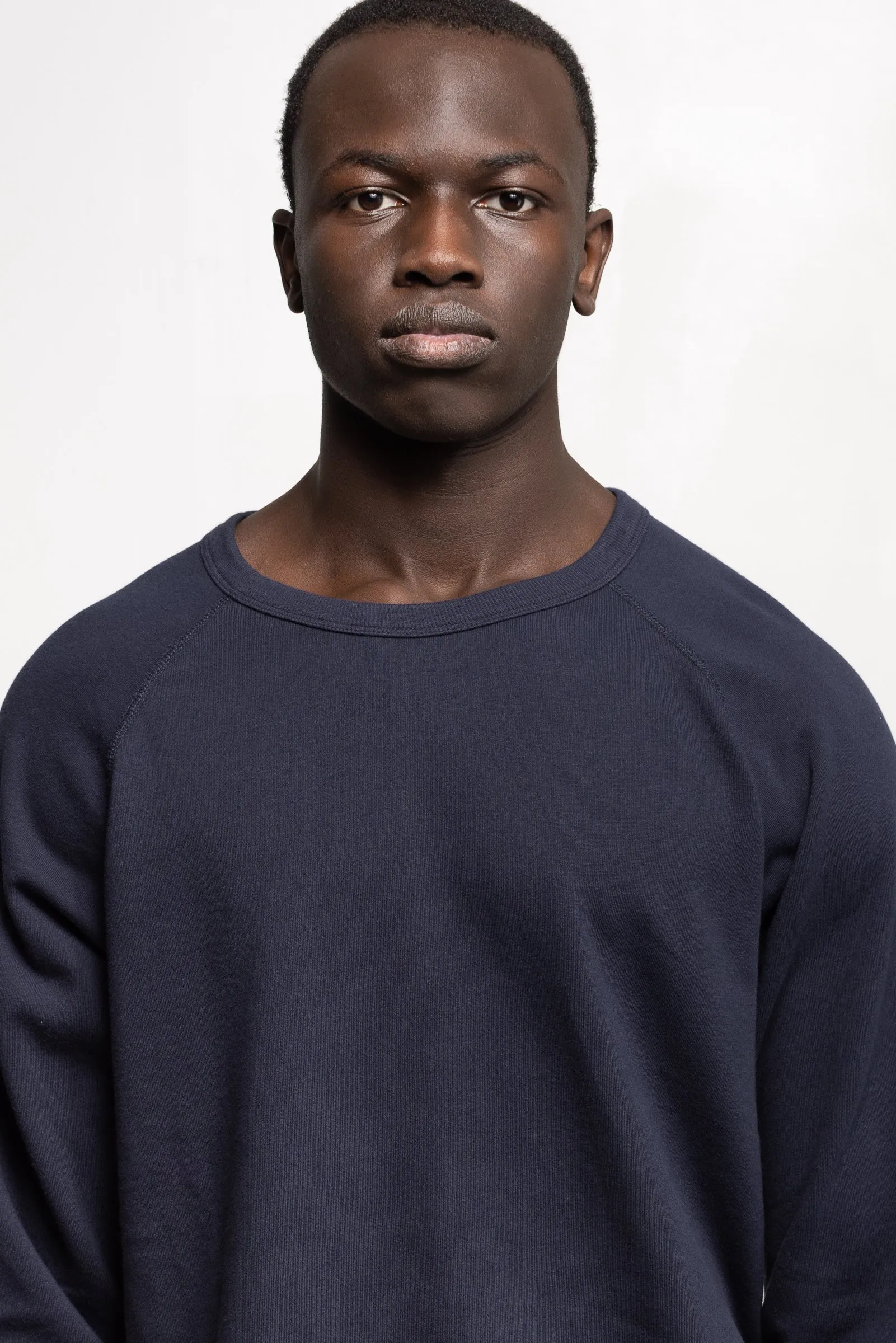 NS2117A-2 250g French Terry Long Sleeve Crew in Navy sold by National Standards product image thumbnail 5