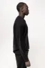 NS2117A-1 250g French Terry Long Sleeve Crew in Black sold by National Standards