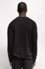 NS2117A-1 250g French Terry Long Sleeve Crew in Black sold by National Standards