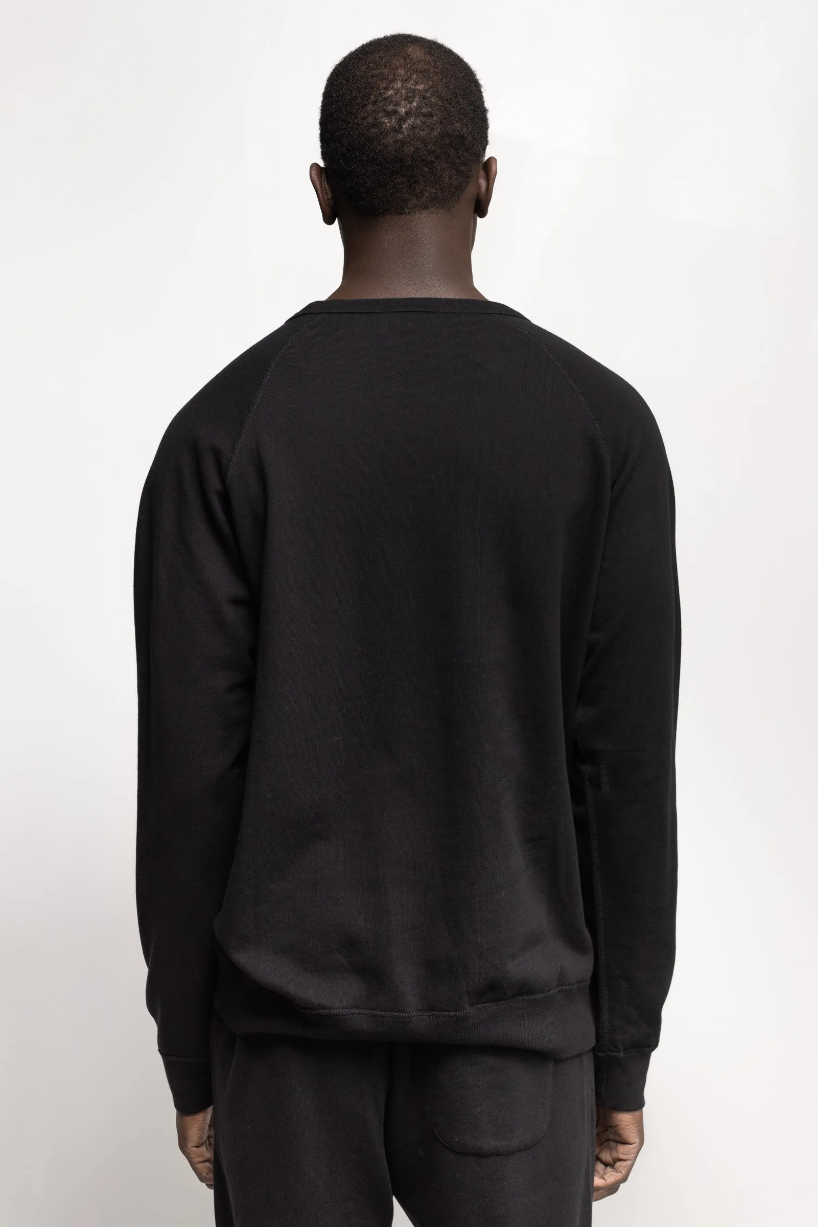 NS2117A-1 250g French Terry Long Sleeve Crew in Black sold by National Standards product image thumbnail 4