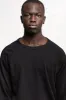 NS2117A-1 250g French Terry Long Sleeve Crew in Black sold by National Standards