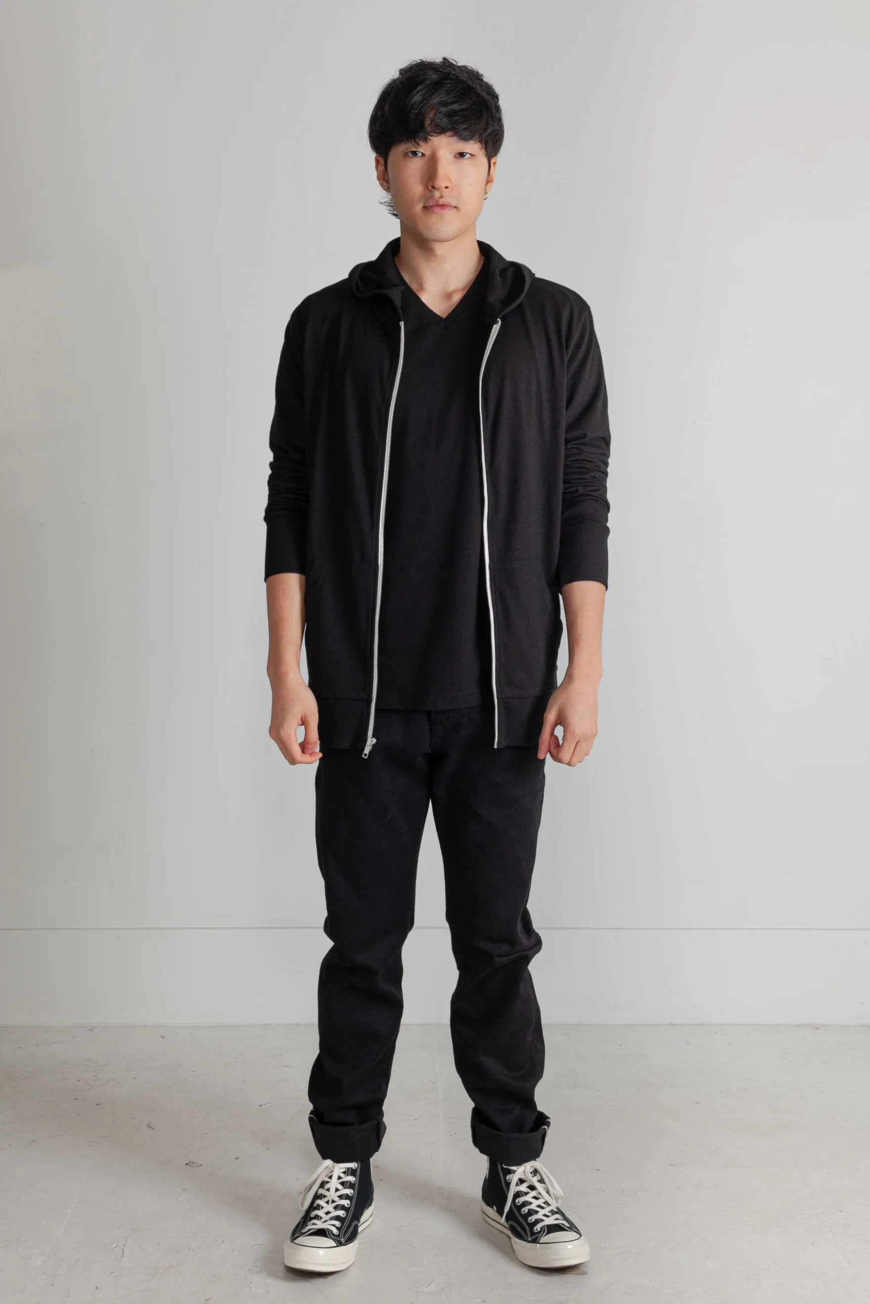 NS2161-5 Tri-blend Zip Hoodie in Black sold by National Standards product image thumbnail 3