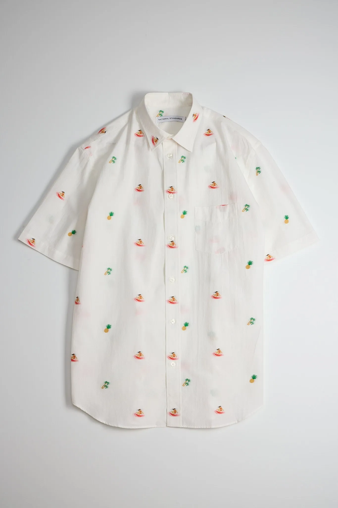 NS1191-58 Japanese Surfer Embroidery in Off White sold by National Standards