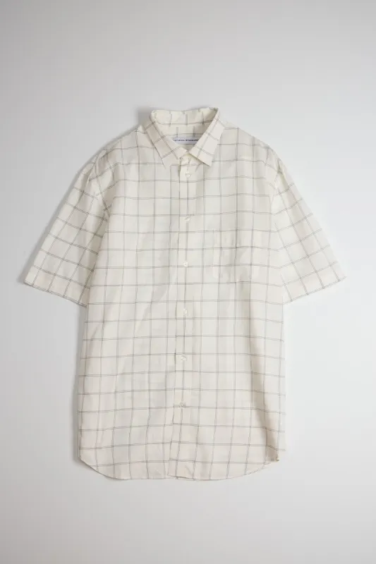 NS1191-54 Japanese Checkerboard Plaid in White sold by National Standards