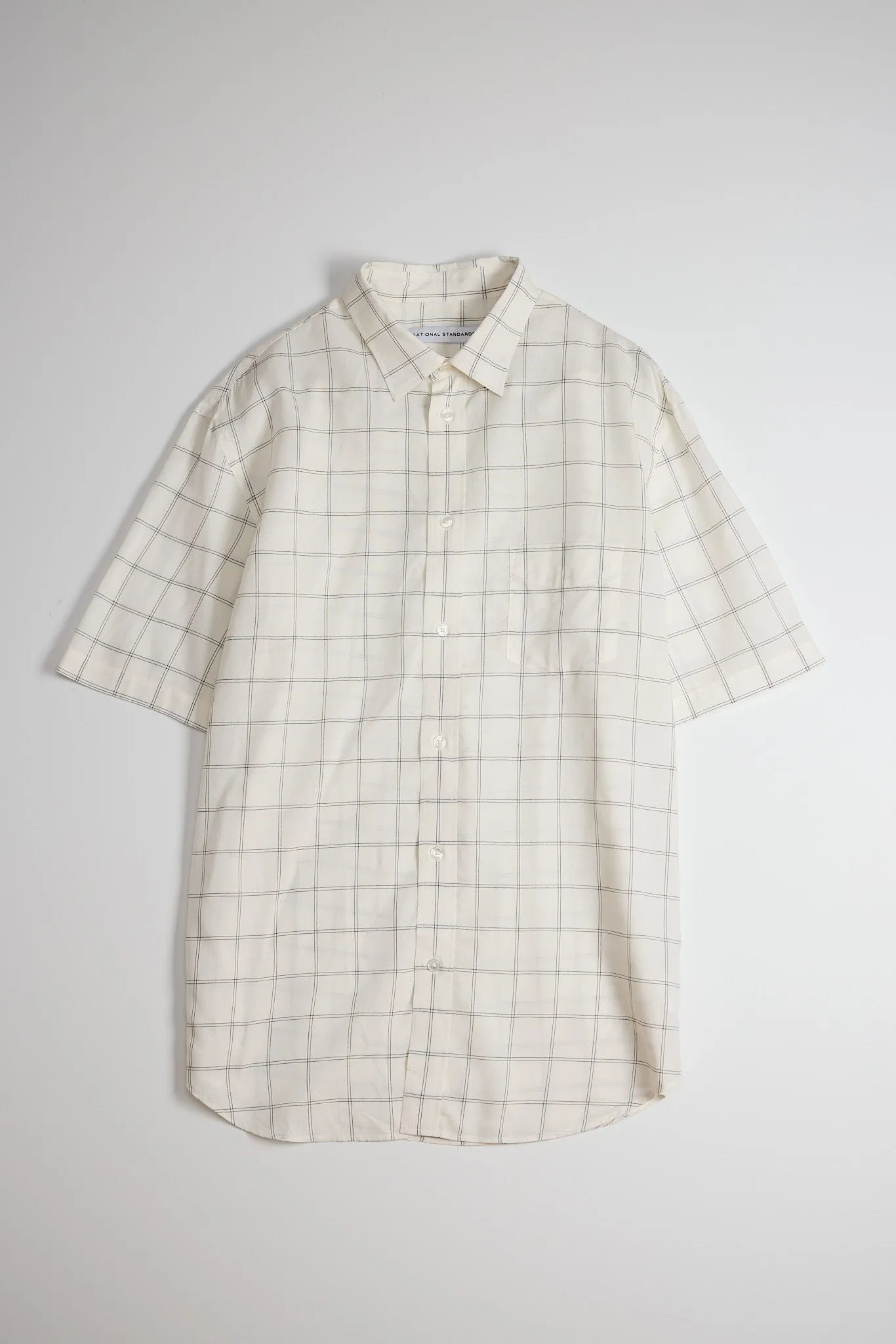 NS1191-54 Japanese Checkerboard Plaid in White sold by National Standards