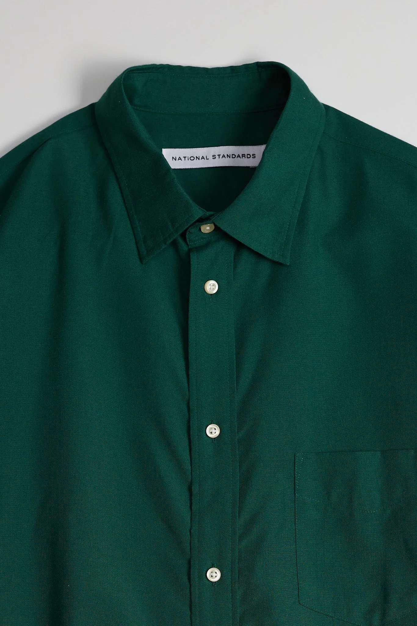 NS1191-15 Japanese Rayon Poplin in Hunter Green sold by National Standards product image thumbnail 3