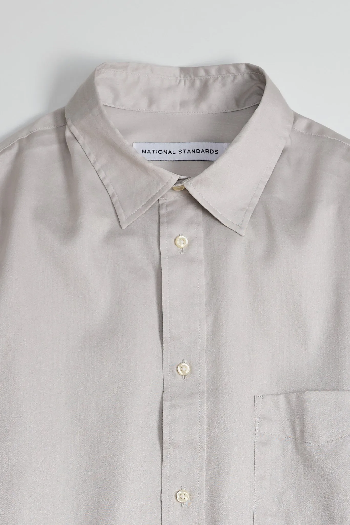 NS1190-19 Japanese Dyed Sateen in Light Grey sold by National Standards product image thumbnail 3