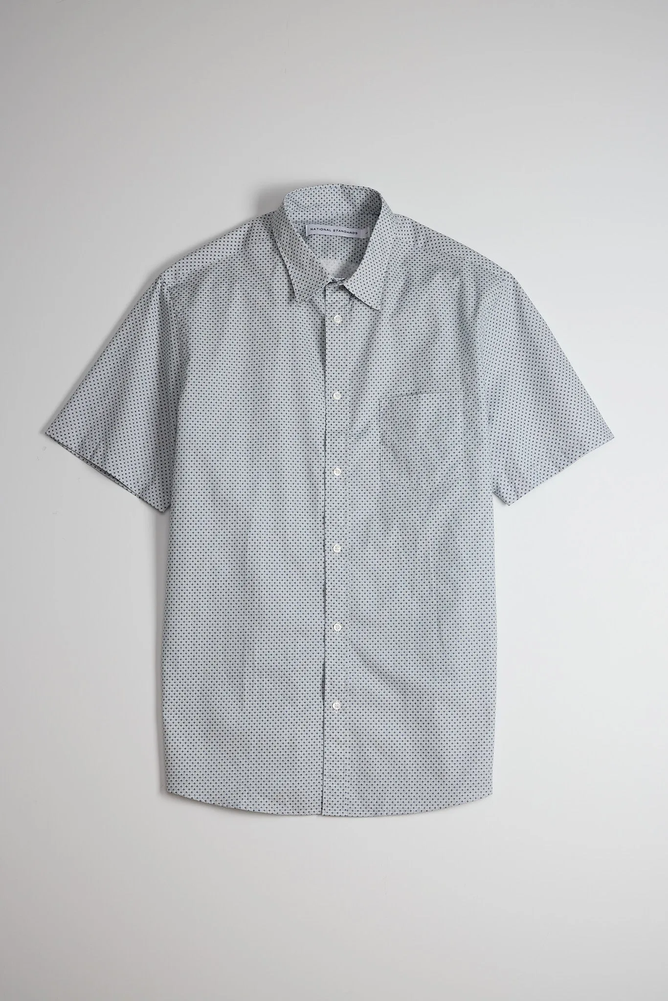 NS1146-75 Japanese Cross Grid Print in Blue sold by National Standards