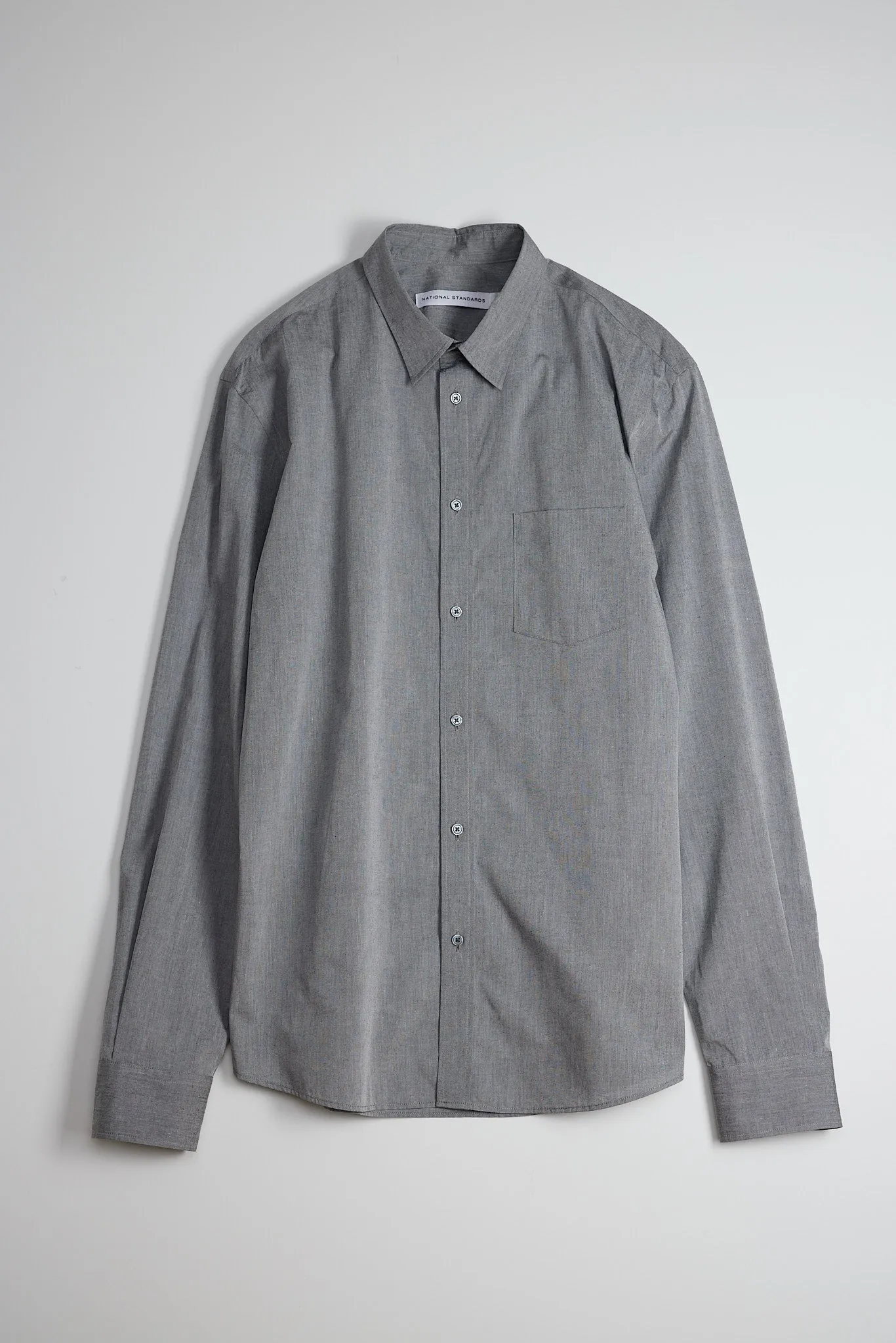 NS1145-194 Japanese Yarn Dyed Poplin in Grey sold by National Standards