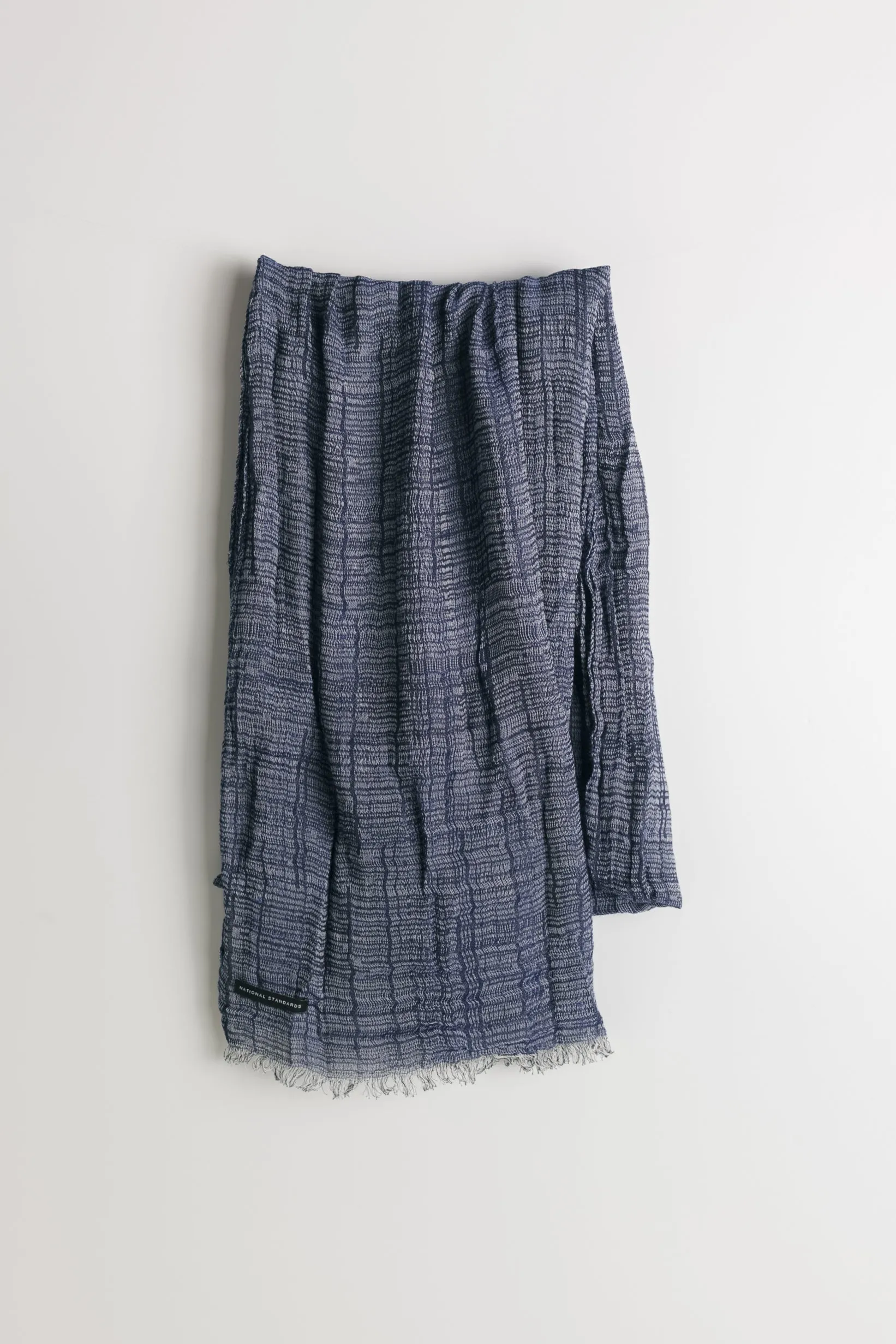 Yarn Dyed Gauze Scarf in Blue NS5010 sold by National Standards