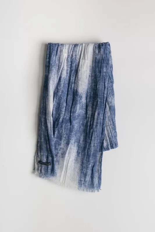 Tie Dye Print Scarf in Blue NS5002 sold by National Standards