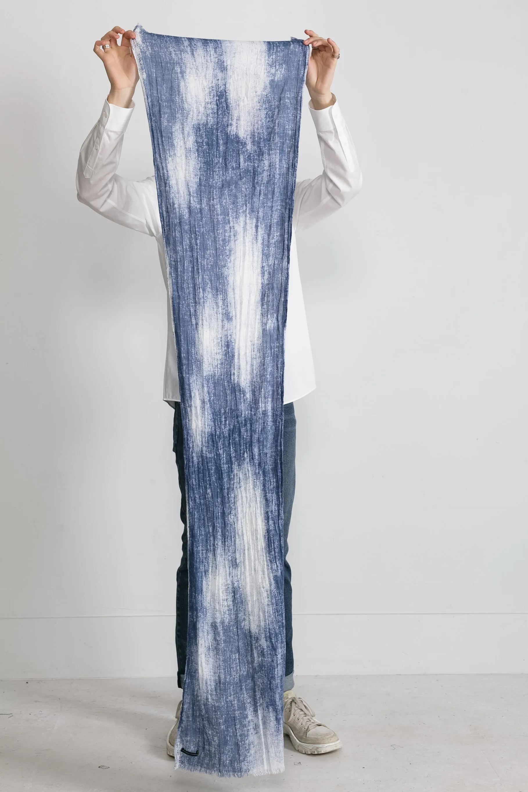 Tie Dye Print Scarf in Blue NS5002 sold by National Standards product image thumbnail 2