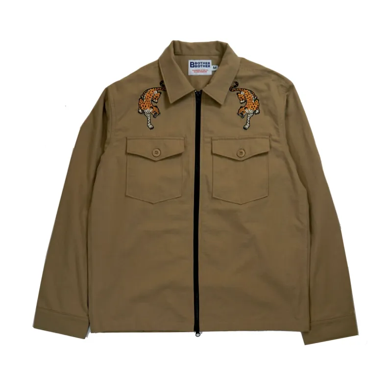 Brother Brother Ripstop Souvenir Military Zip LS Shirt made by Brother Brother