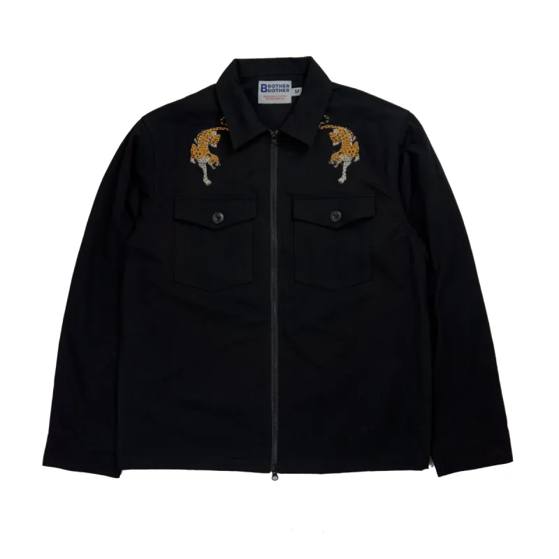 Brother Brother Ripstop Souvenir Military Zip LS Shirt sold by Brother Brother