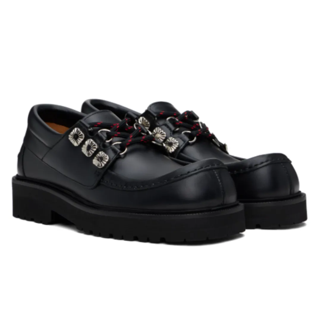 Toga Virilis Black Hard Leather Derbys AJ1391 sold by Brother Brother product image thumbnail 2