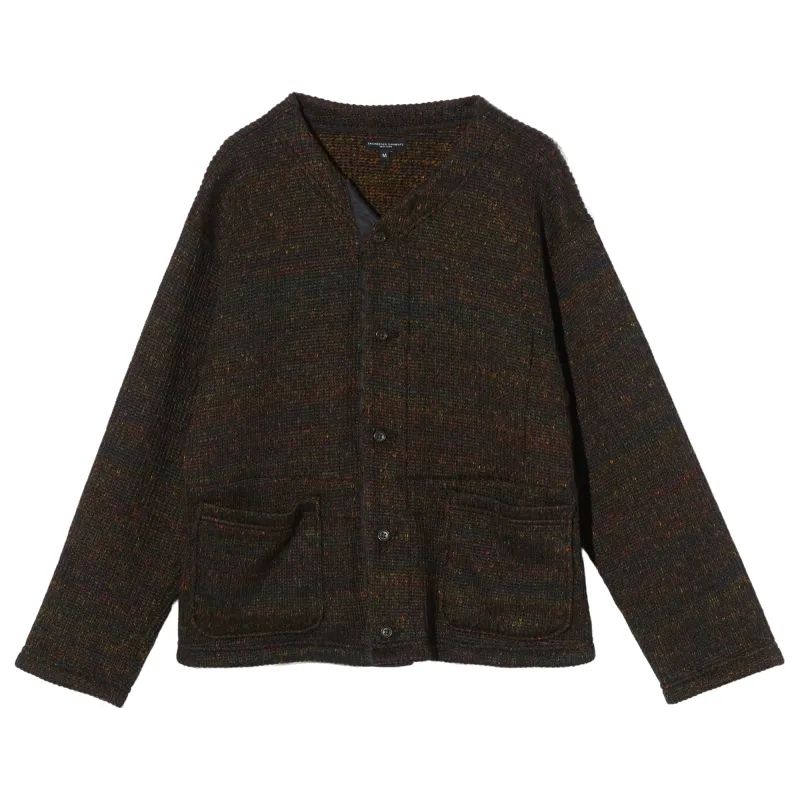 Engineered Garments Knit Cardigan Brown Nep Wool Blend sold by Brother Brother
