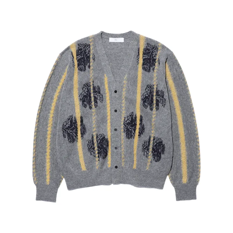 Toga Virilis Jacquard Stripe Knit Cardigan sold by Brother Brother