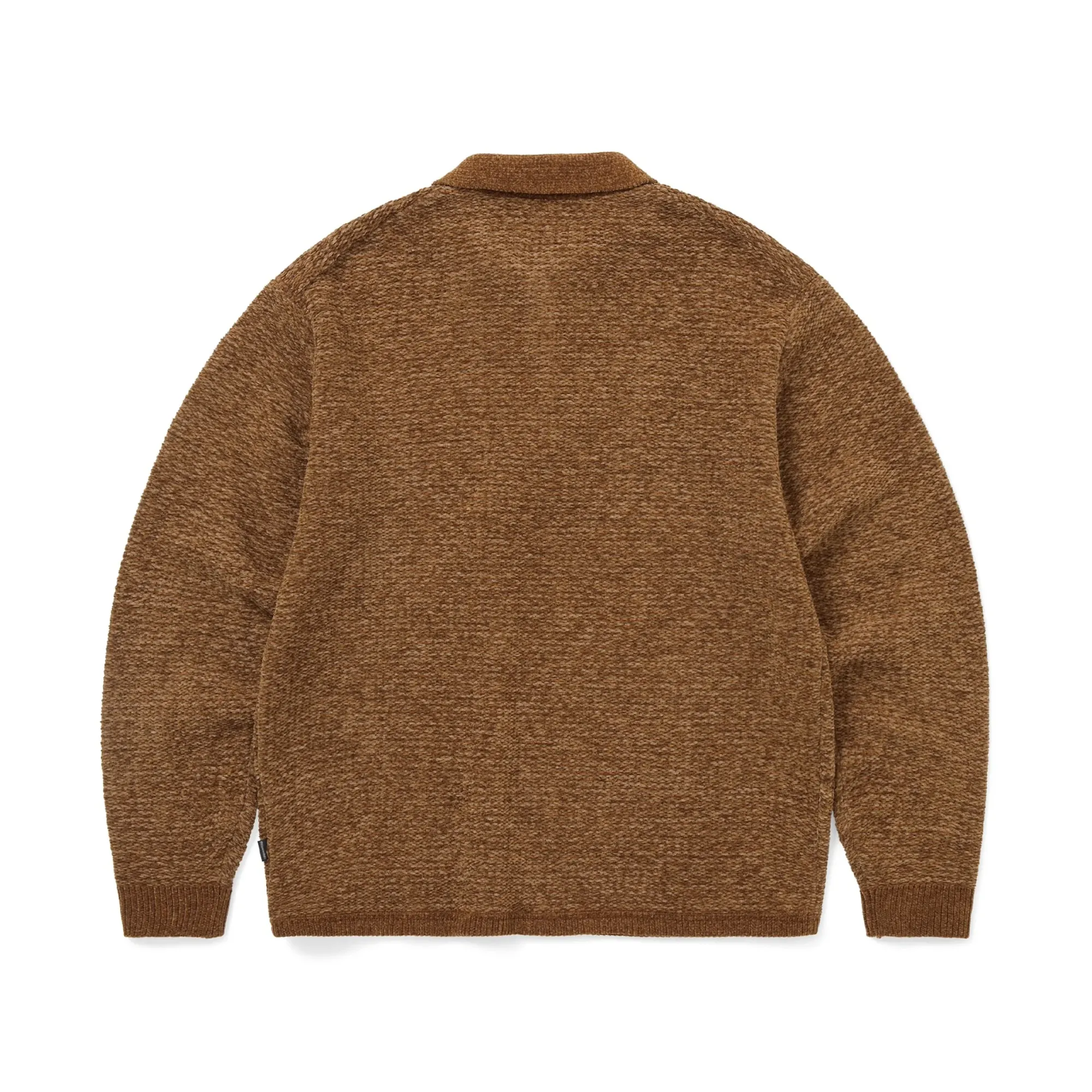 thisisneverthat Velvet Knit Polo Brown sold by Brother Brother product image thumbnail 2