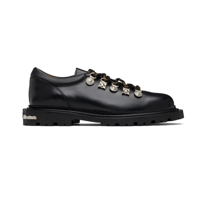 TOGA VIRILIS BLACK LEATHER DERBYS AJ1425 sold by Brother Brother