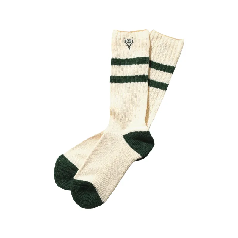 South2 West8 Ribbed Socks made by South2West8