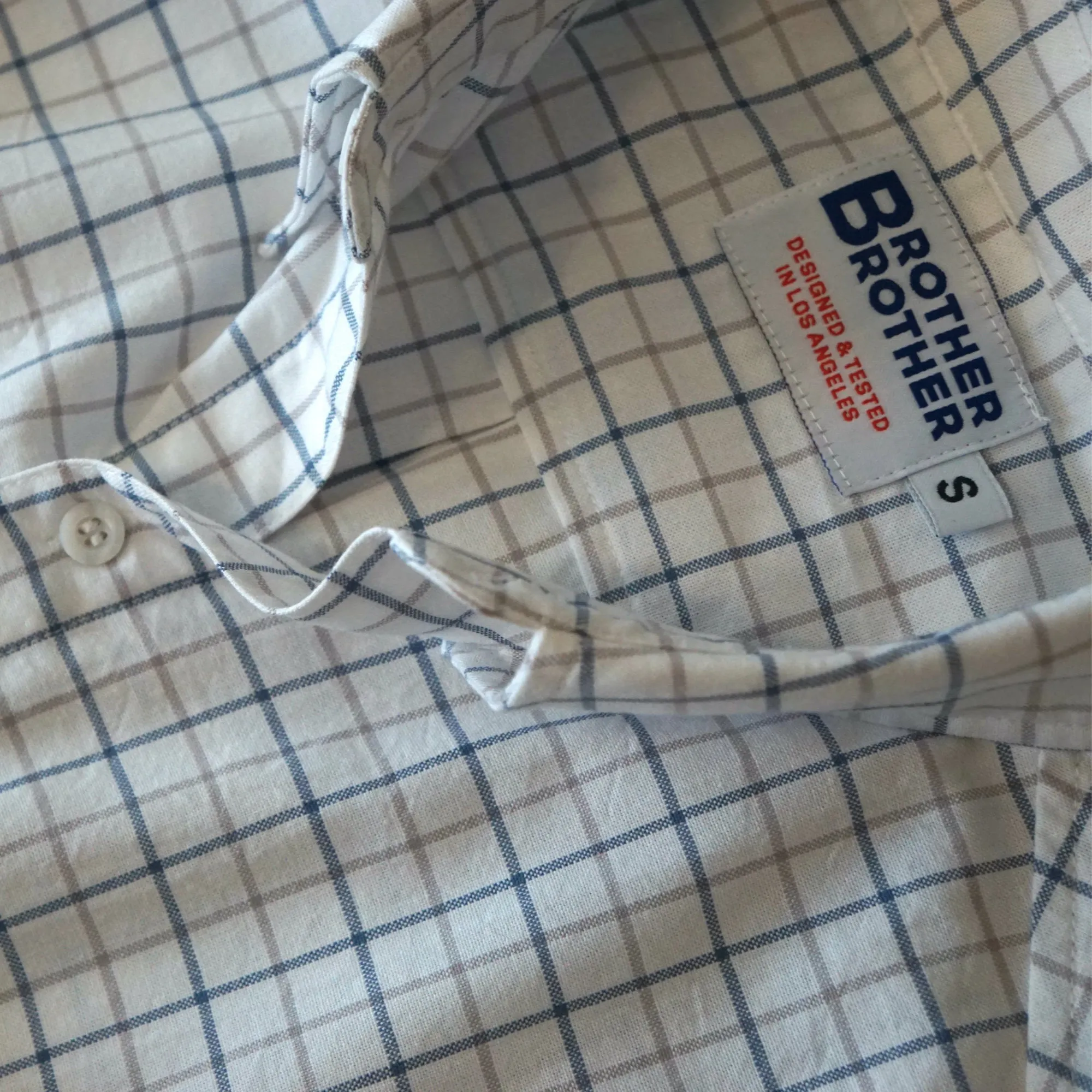 Brother Brother Simple Stitch Graph Check OCBD Shirt sold by Brother Brother product image thumbnail 2