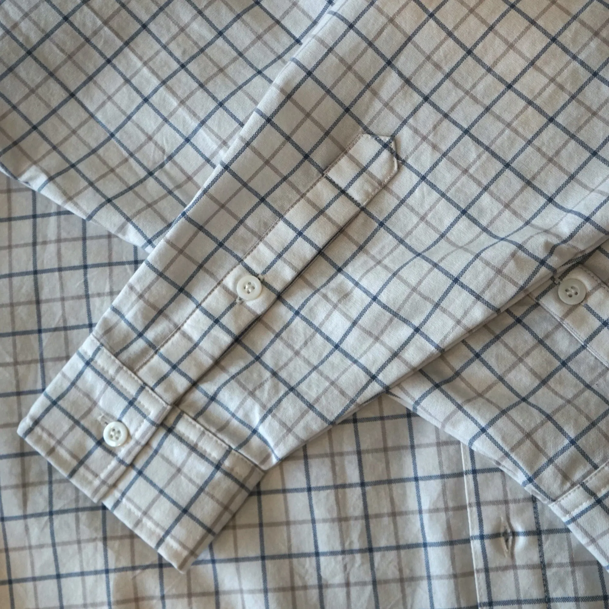 Brother Brother Simple Stitch Graph Check OCBD Shirt sold by Brother Brother product image thumbnail 3