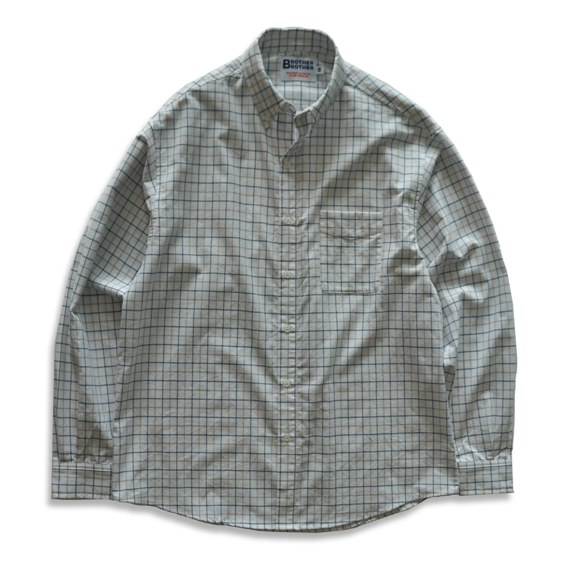 Brother Brother Simple Stitch Graph Check OCBD Shirt sold by Brother Brother