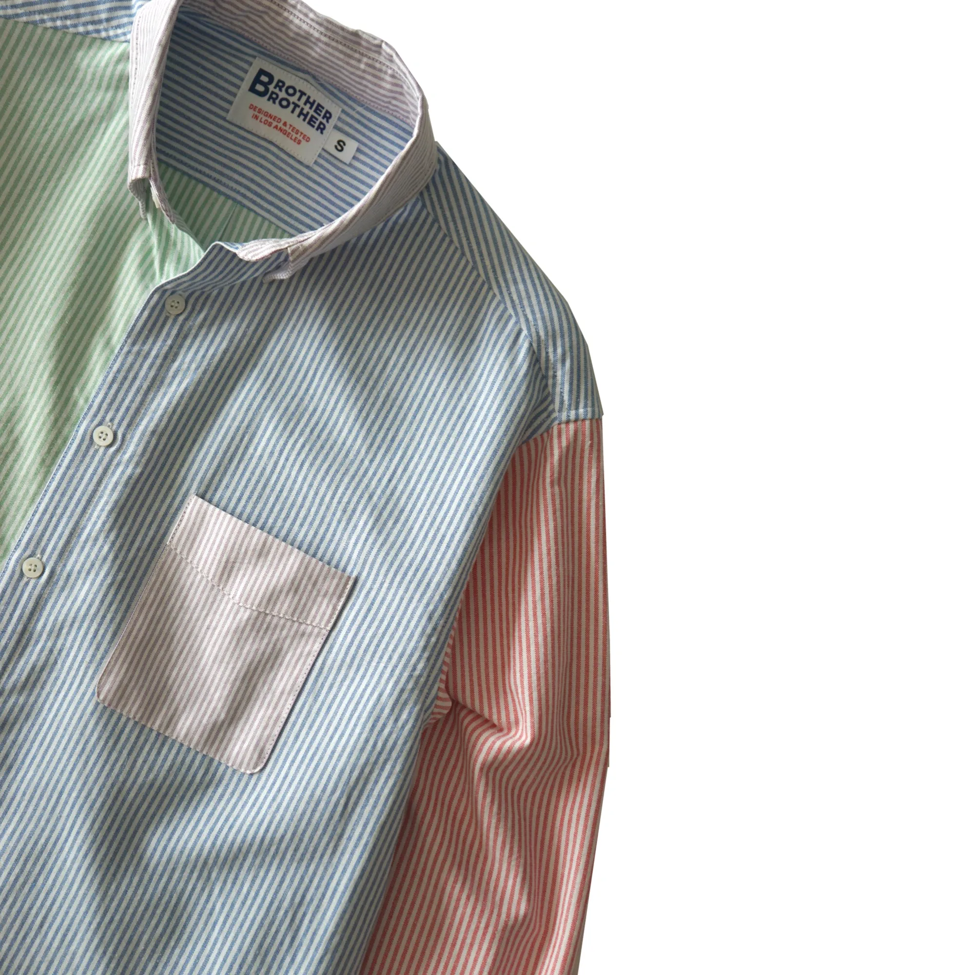 Brother Brother Simple Stitch Mix Striped OCBD Shirt sold by Brother Brother product image thumbnail 2