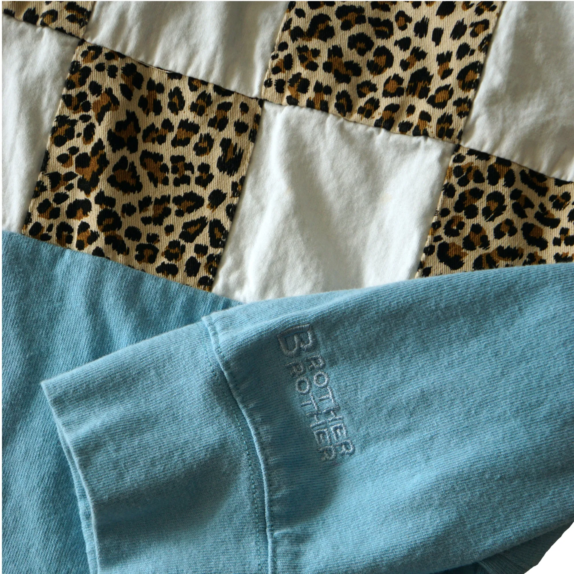 Brother Brother Check Panel Zip Rugby Shirt sold by Brother Brother product image thumbnail 2