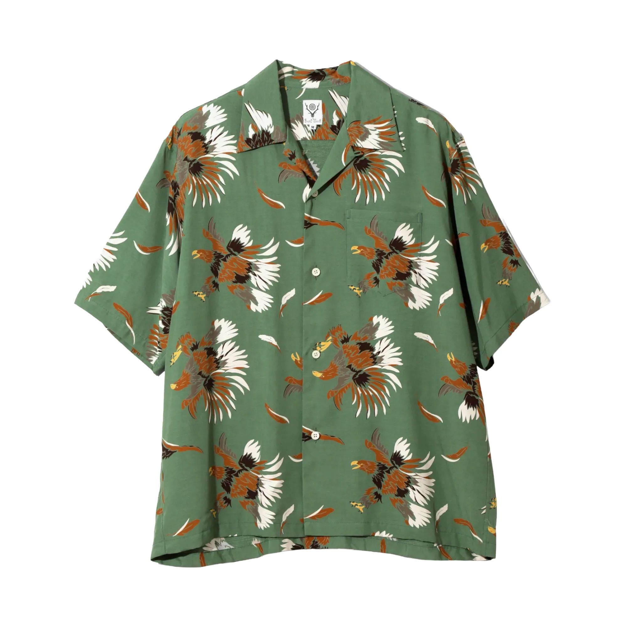South2 West8 S/S Open Collar Shirt Eagle sold by Brother Brother