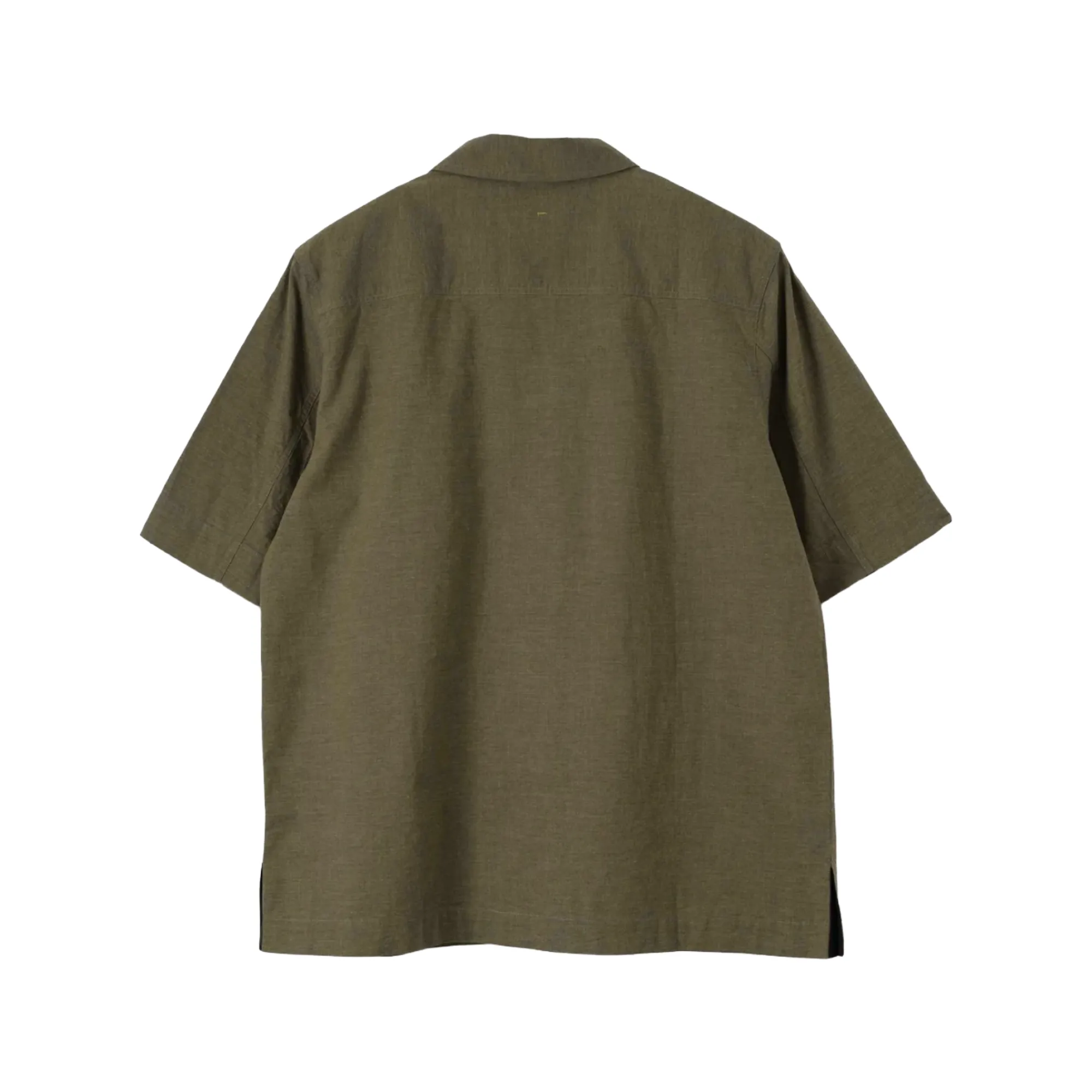 MHL. by Margaret Howell S/S PJ Shirt Dry Cotton End On End Moss sold by Brother Brother product image thumbnail 2