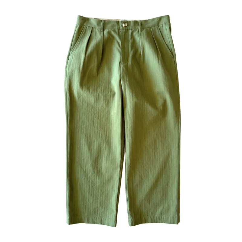 Brother Brother Double Pleated HBT Trouser made by Brother Brother