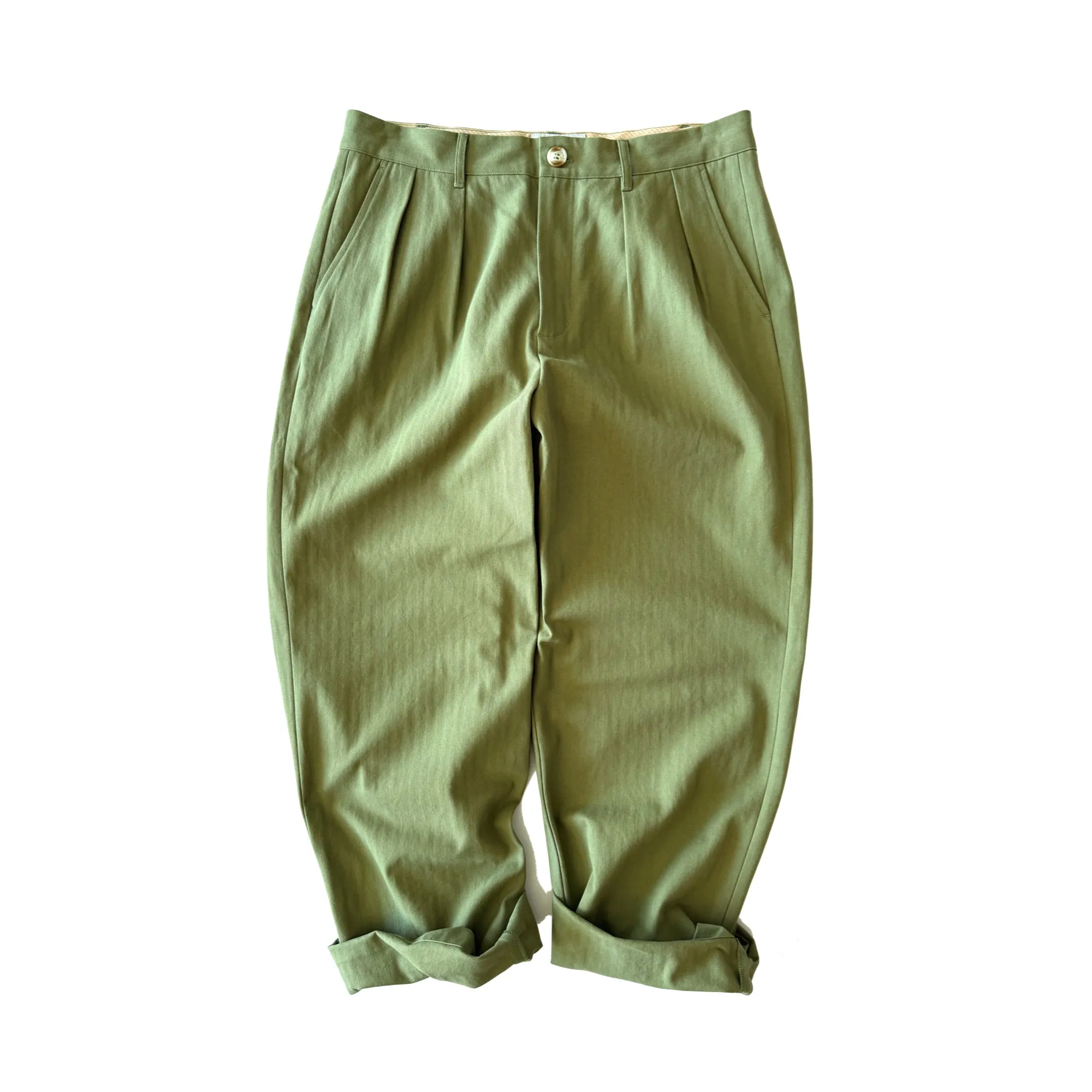 Brother Brother Double Pleated HBT Trouser sold by Brother Brother product image thumbnail 3