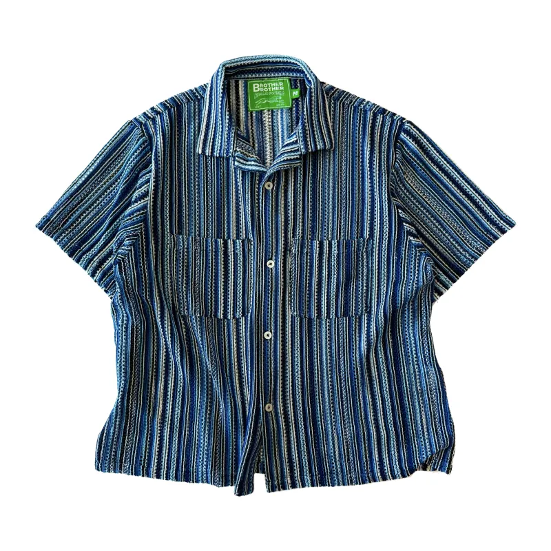 Brother Brother S/S Mesh Cabana Shirt made by Brother Brother