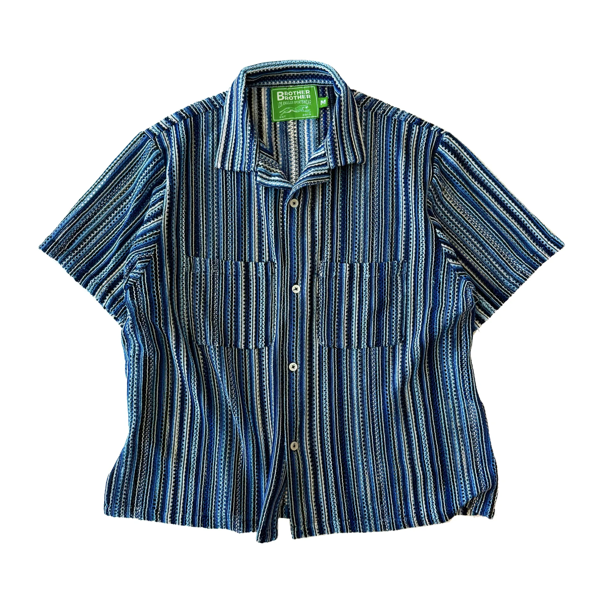 Brother Brother S/S Mesh Cabana Shirt sold by Brother Brother