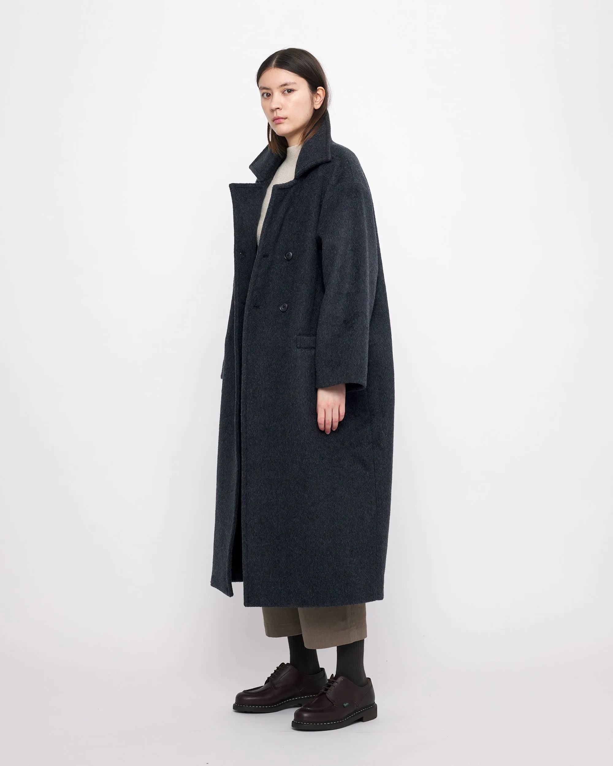 Long Wool Peacoat - FW24 - Charcoal sold by 7115 by Szeki product image thumbnail 2