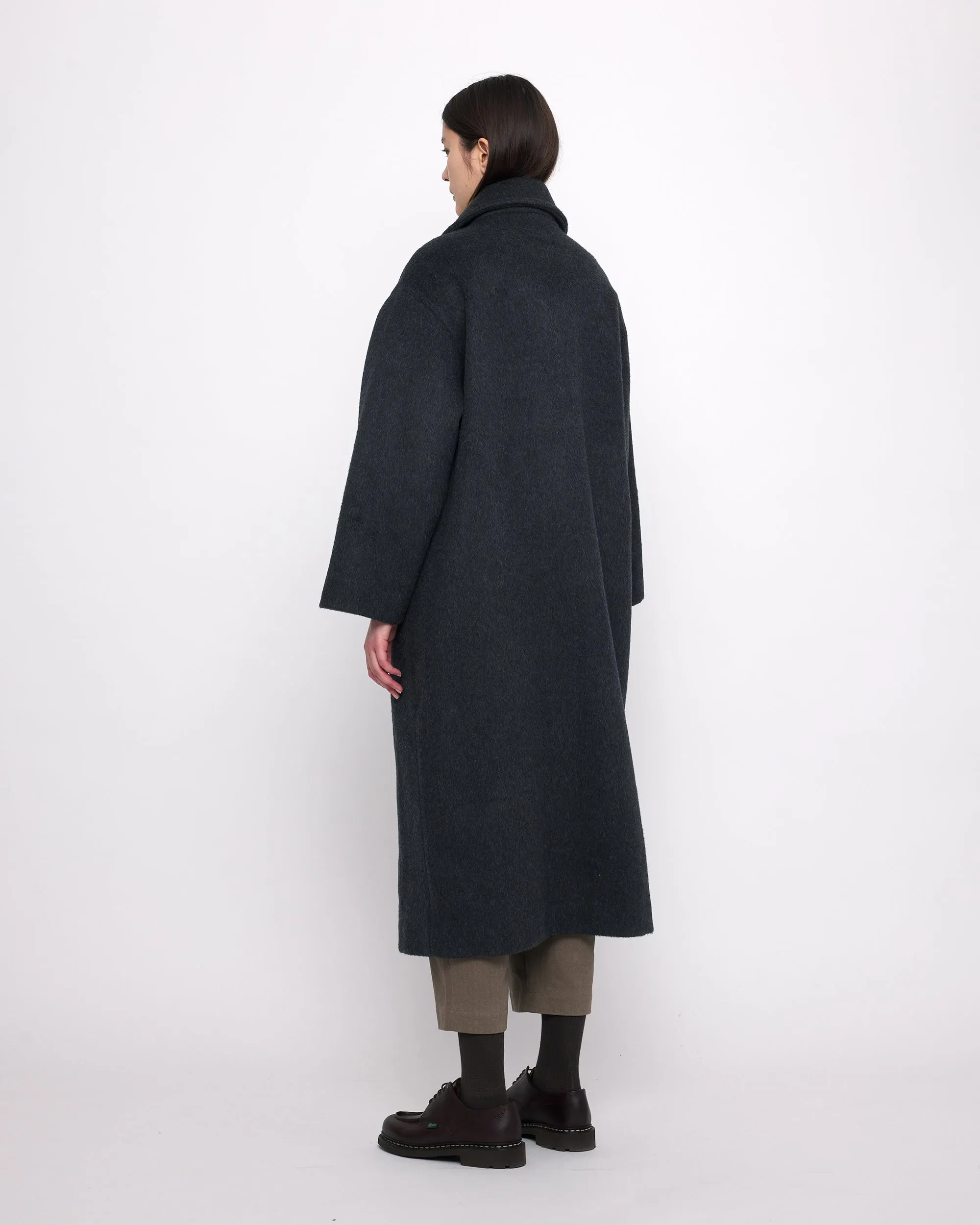 Long Wool Peacoat - FW24 - Charcoal sold by 7115 by Szeki product image thumbnail 3