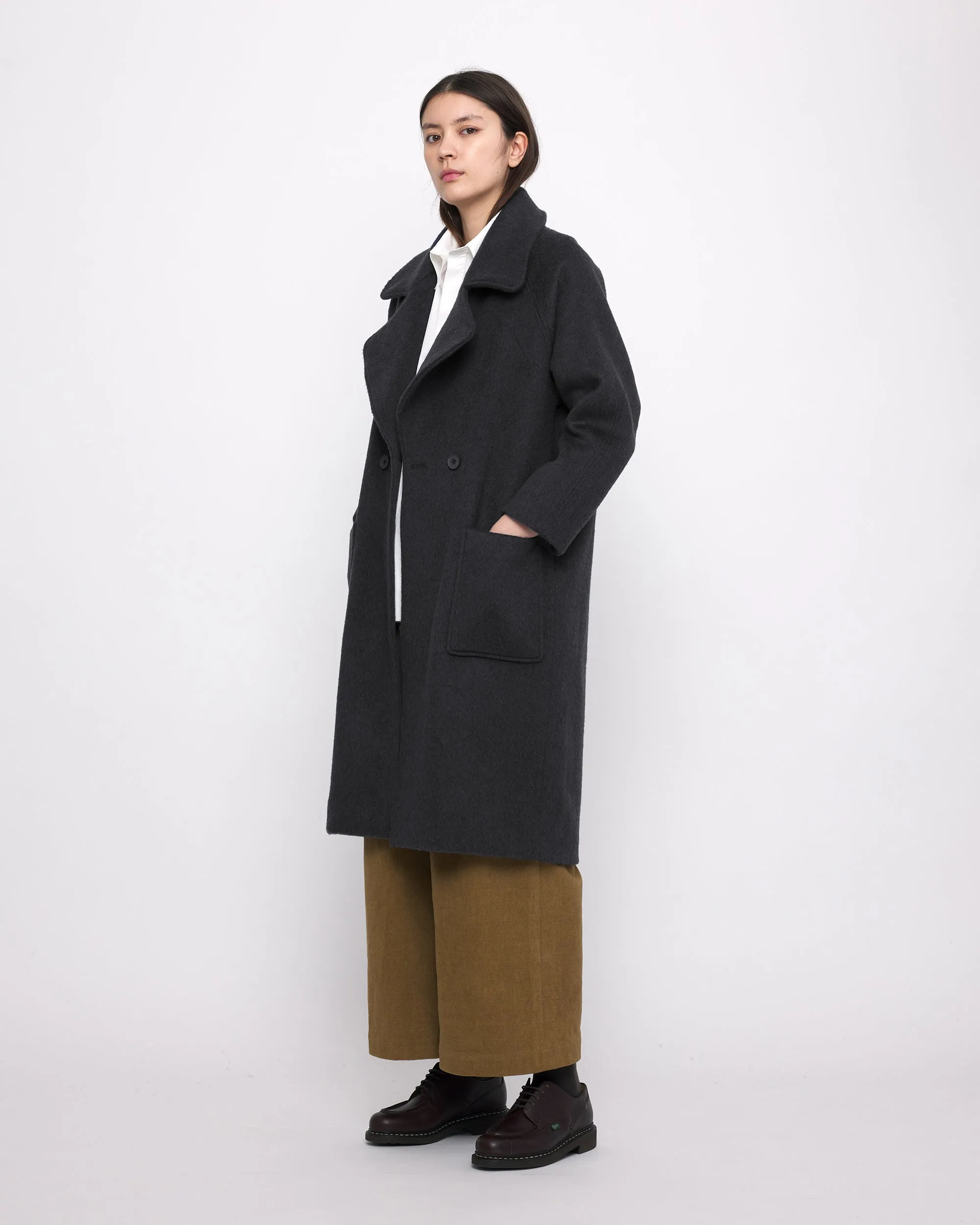 Classic Wool Coat - FW24 - Charcoal sold by 7115 by Szeki product image thumbnail 2