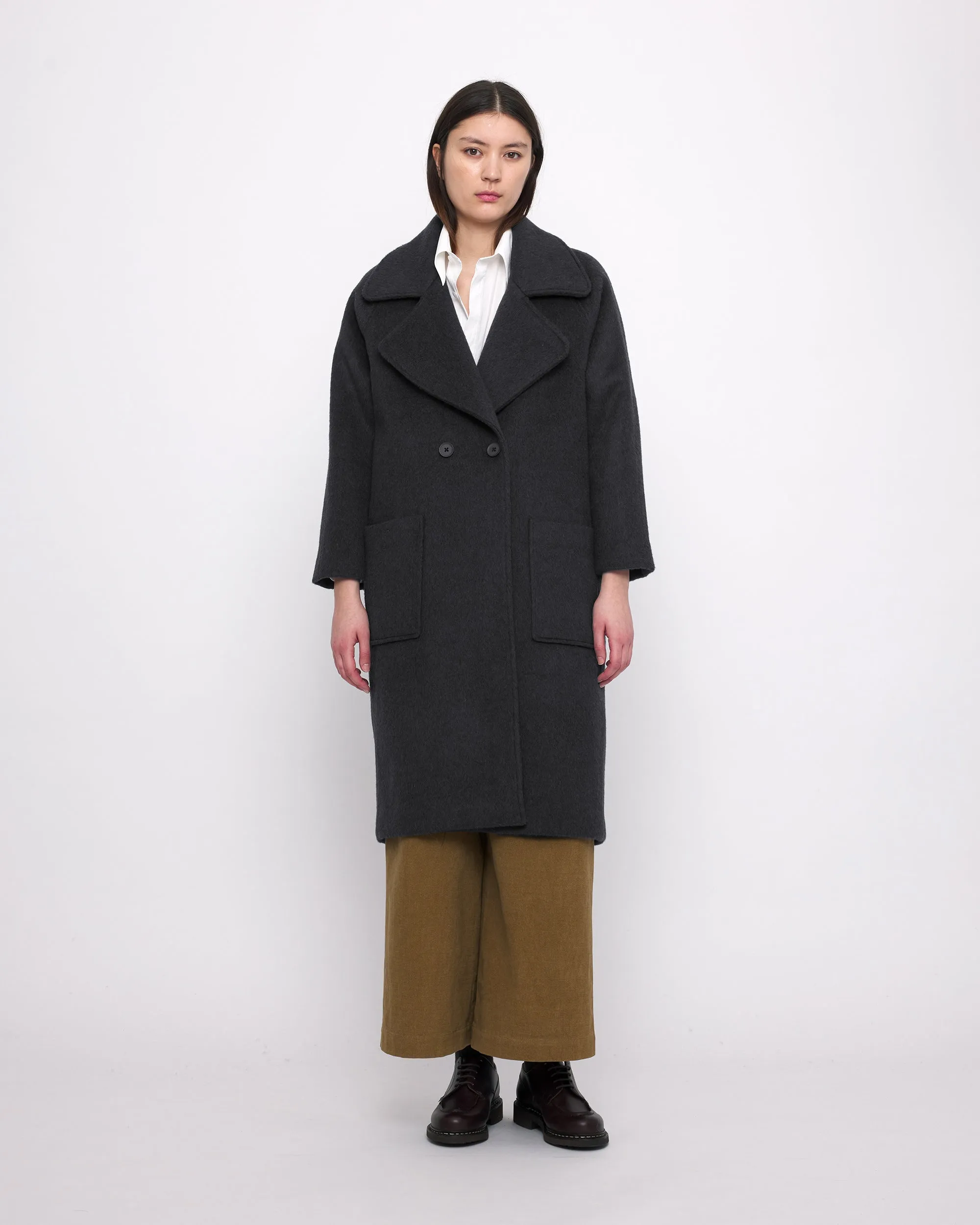 Classic Wool Coat - FW24 - Charcoal sold by 7115 by Szeki product image thumbnail 5