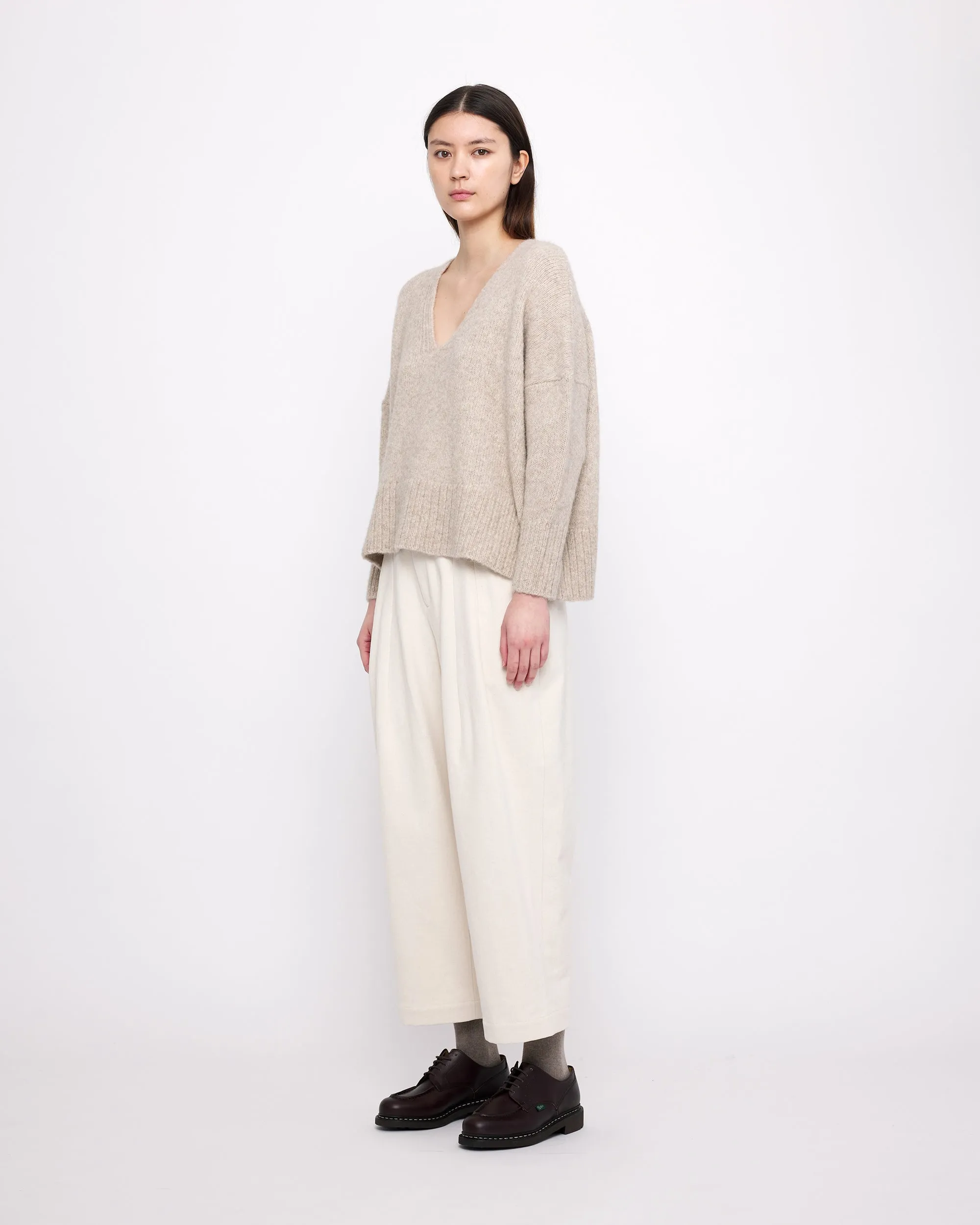 Chunky V-Neck - FW24 - Light Taupe sold by 7115 by Szeki product image thumbnail 5