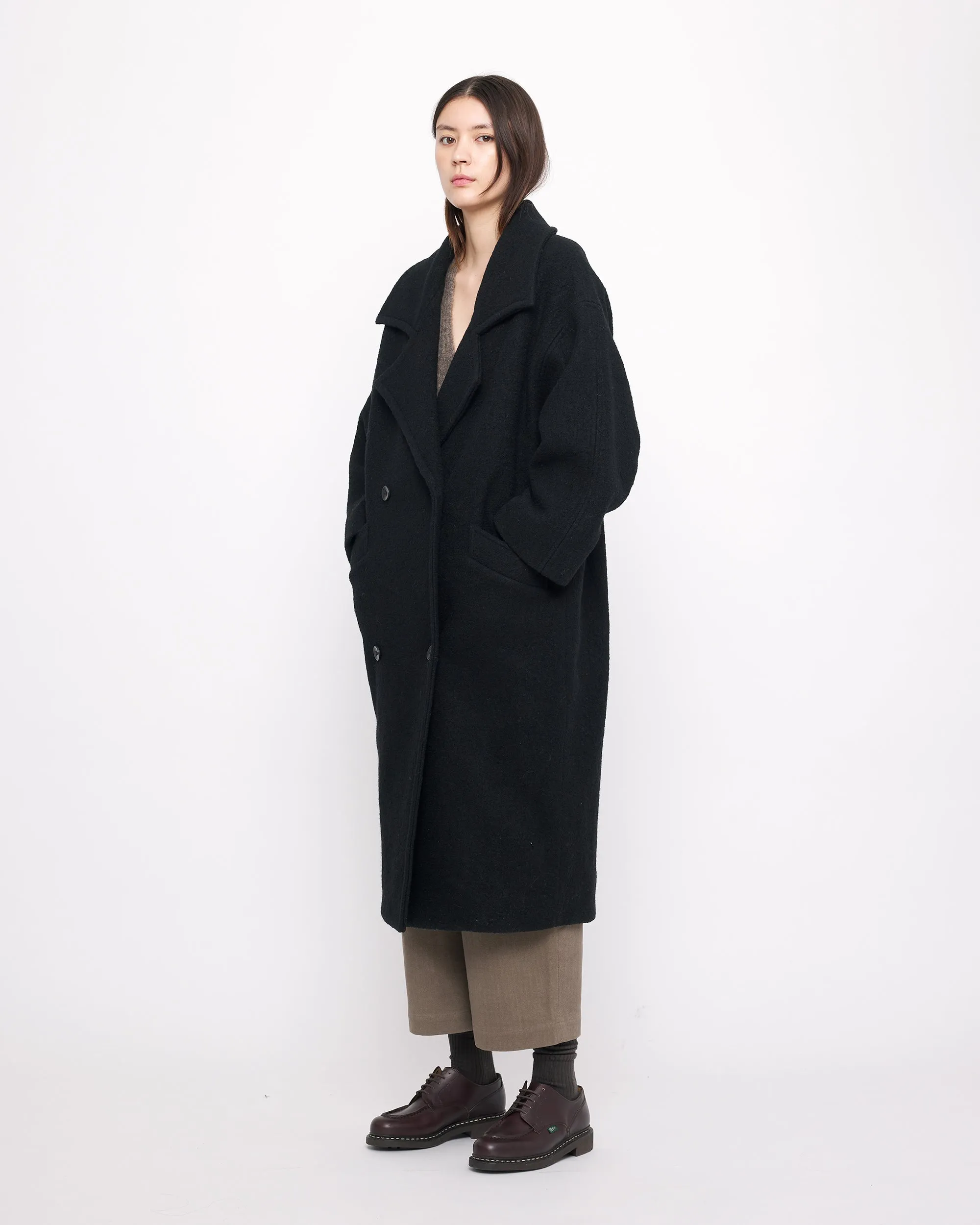 Oversized Wool Coat - FW24 - Charcoal Black sold by 7115 by Szeki