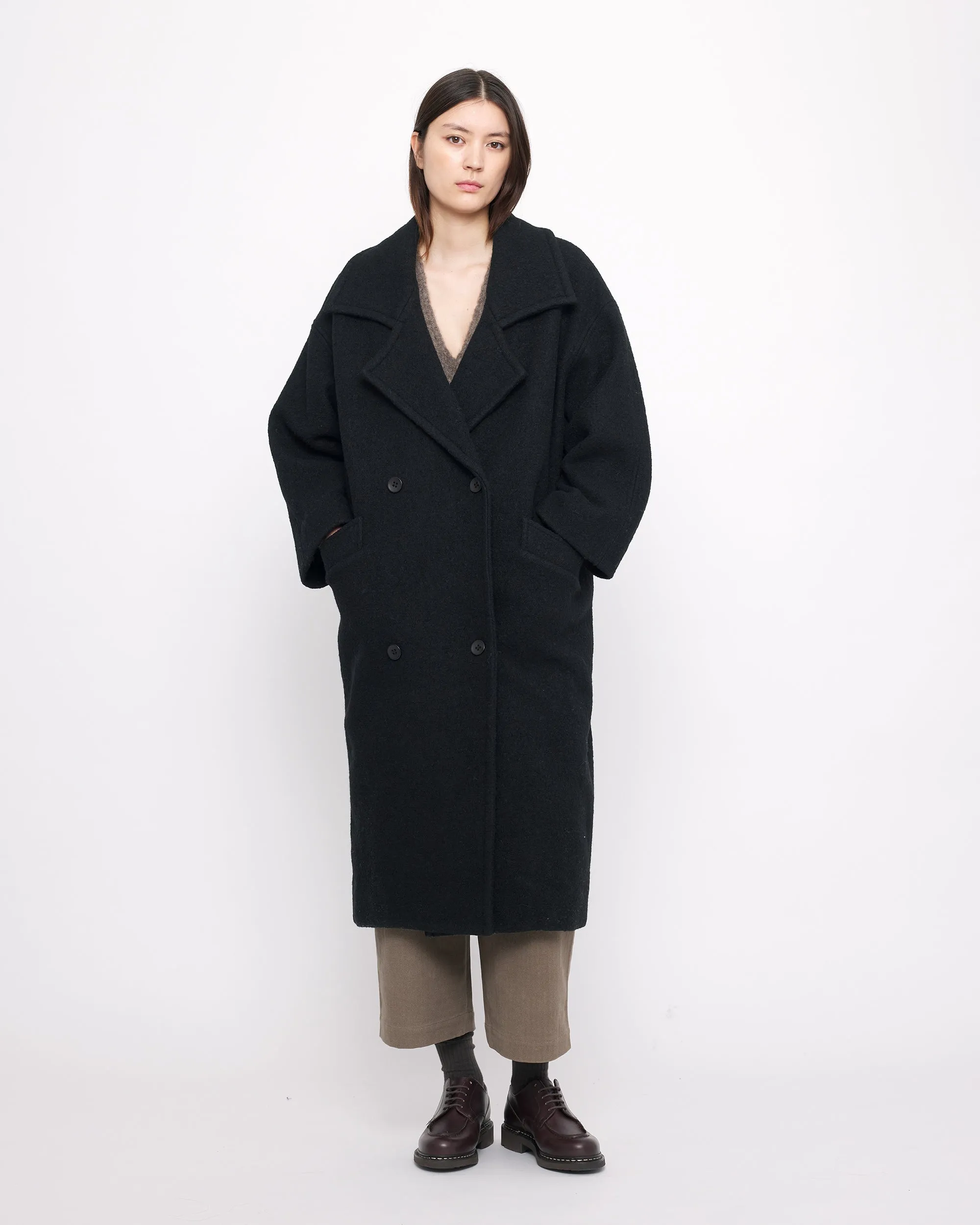 Oversized Wool Coat - FW24 - Charcoal Black sold by 7115 by Szeki product image thumbnail 4