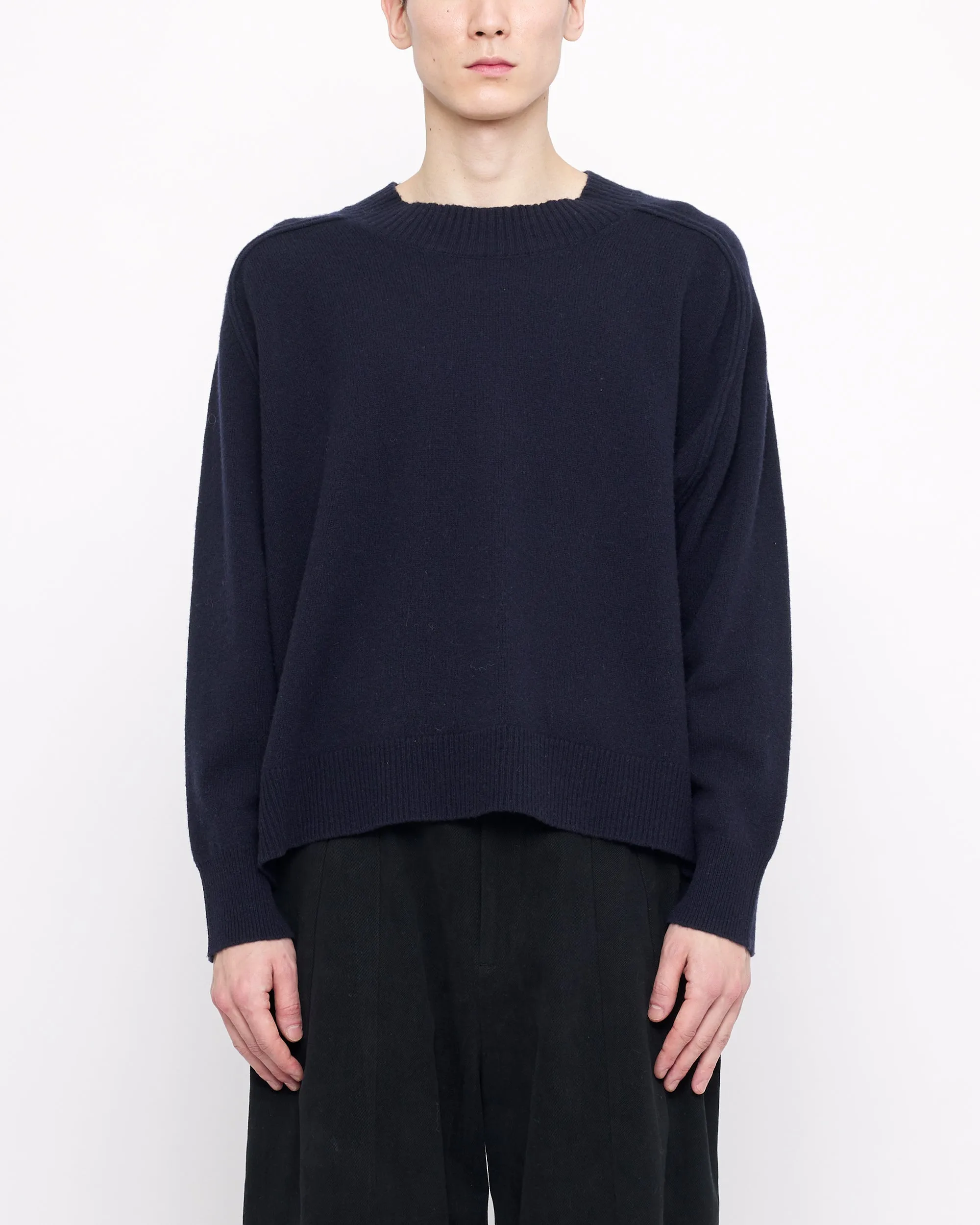Relaxed Rolled Seam Sweater - FW24 - Navy sold by 7115 by Szeki product image thumbnail 2