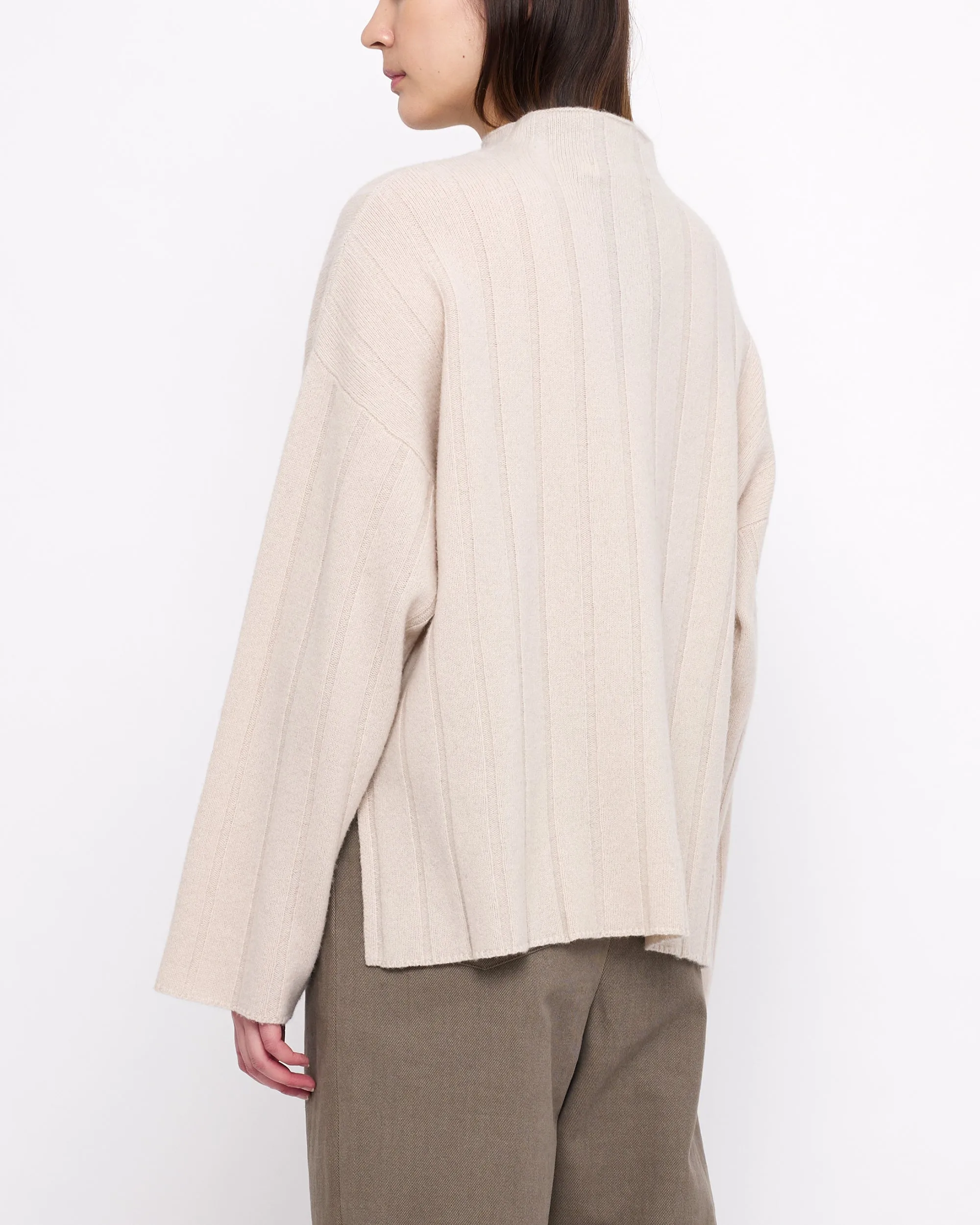Merino Wide Ribbed Sweater - FW24 - Beige-White sold by 7115 by Szeki product image thumbnail 3