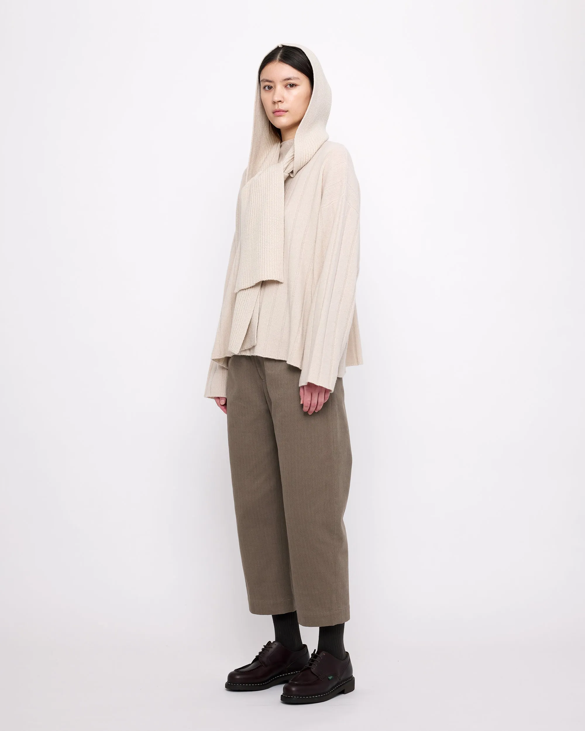 Merino Wide Ribbed Sweater - FW24 - Beige-White sold by 7115 by Szeki product image thumbnail 5