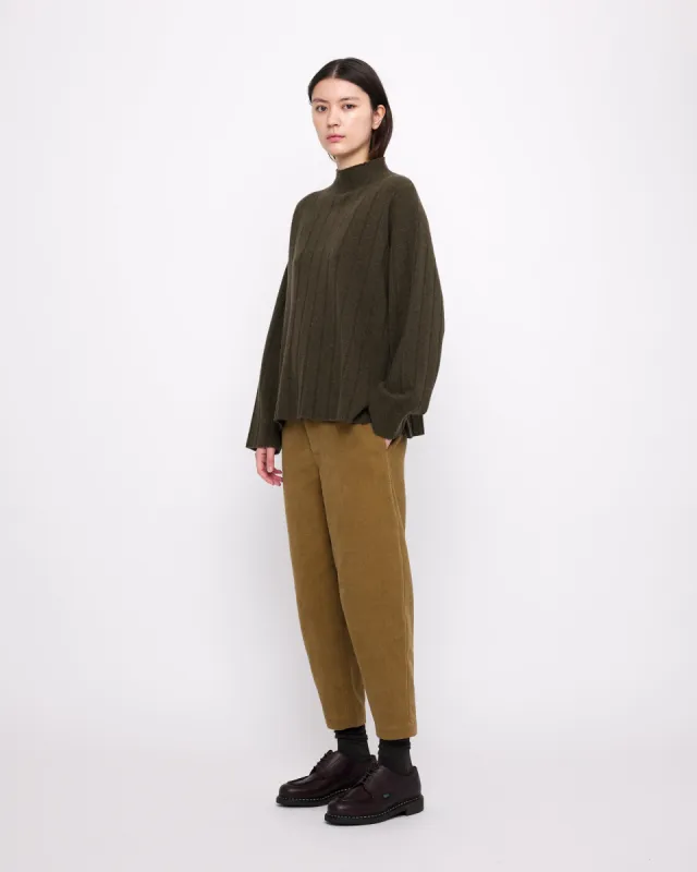 Merino Wide Ribbed Sweater - FW24 - Olive made by 7115 by Szeki