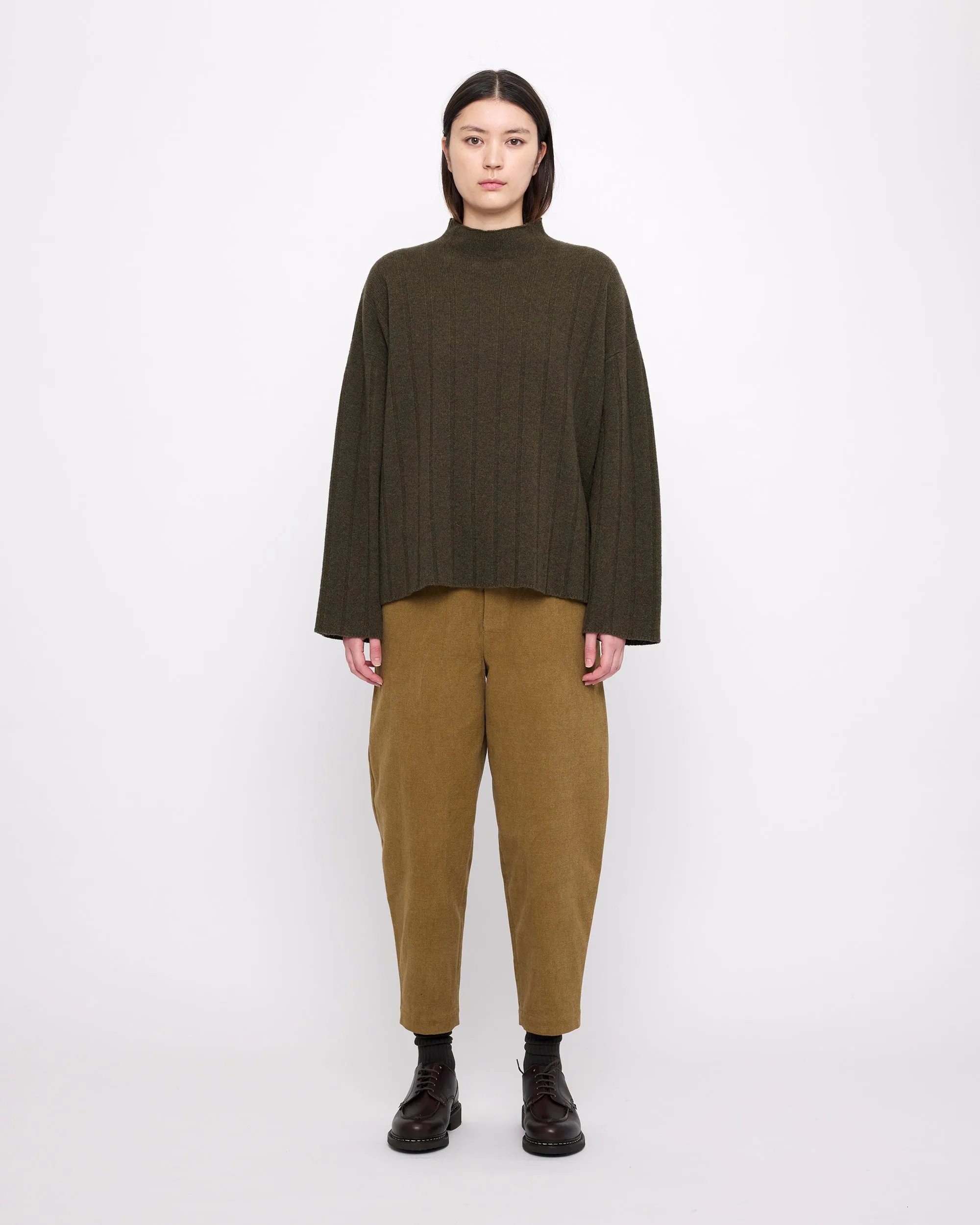 Merino Wide Ribbed Sweater - FW24 - Olive sold by 7115 by Szeki product image thumbnail 3