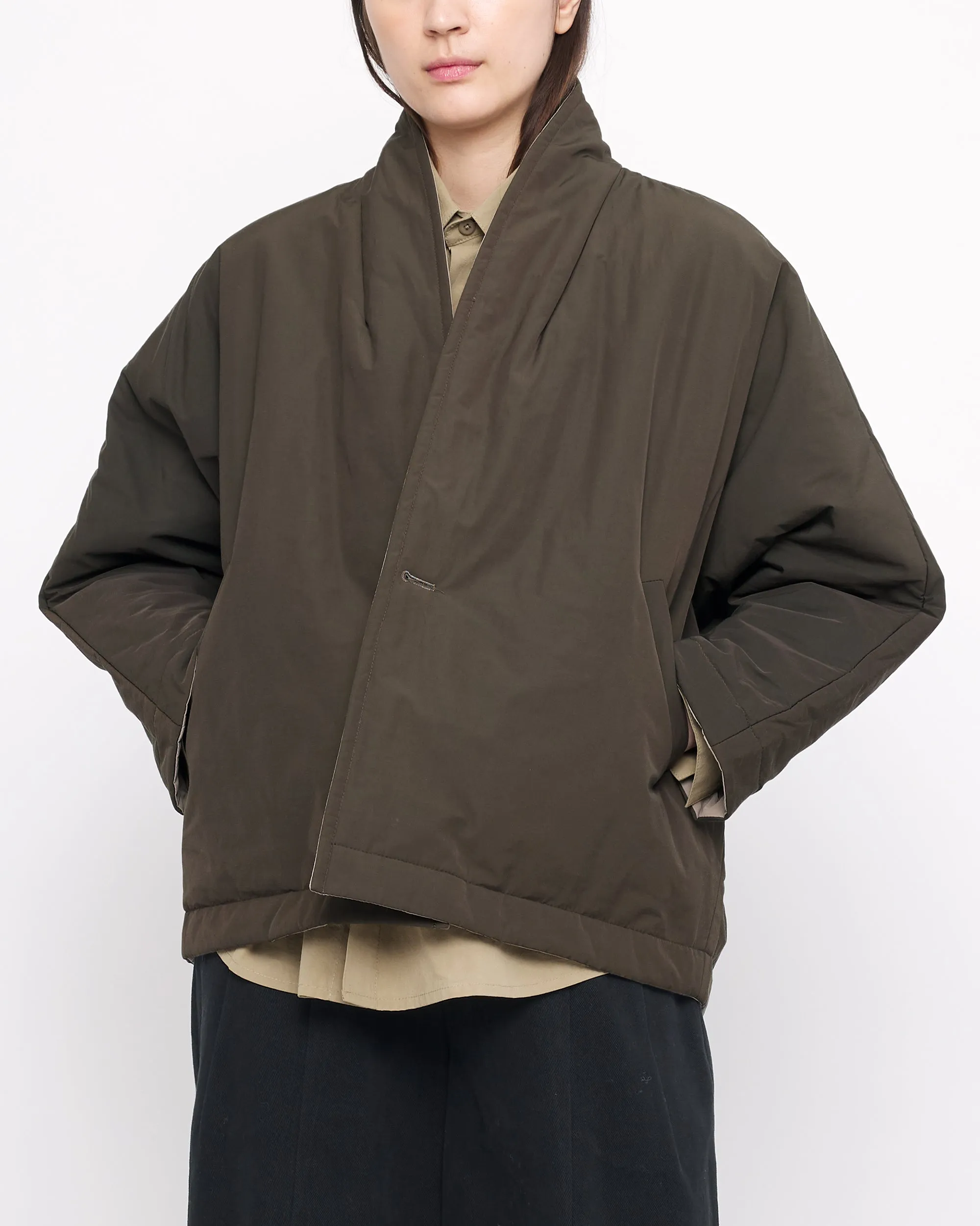 Padded Reversible Blazer - FW24 - Olive Brown/Taupe sold by 7115 by Szeki product image thumbnail 2
