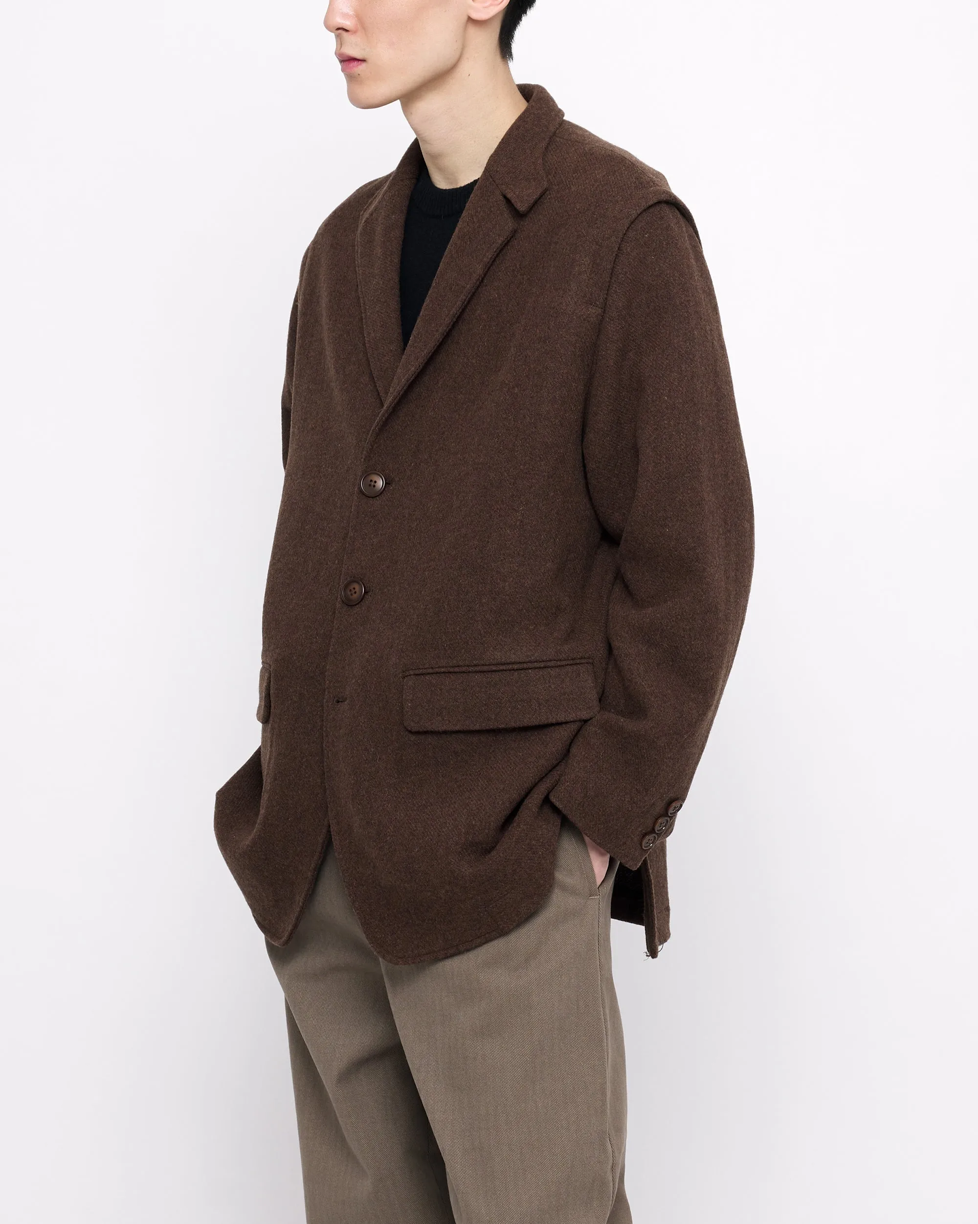 Oversized Wool Blazer - FW24 - Brown sold by 7115 by Szeki product image thumbnail 2