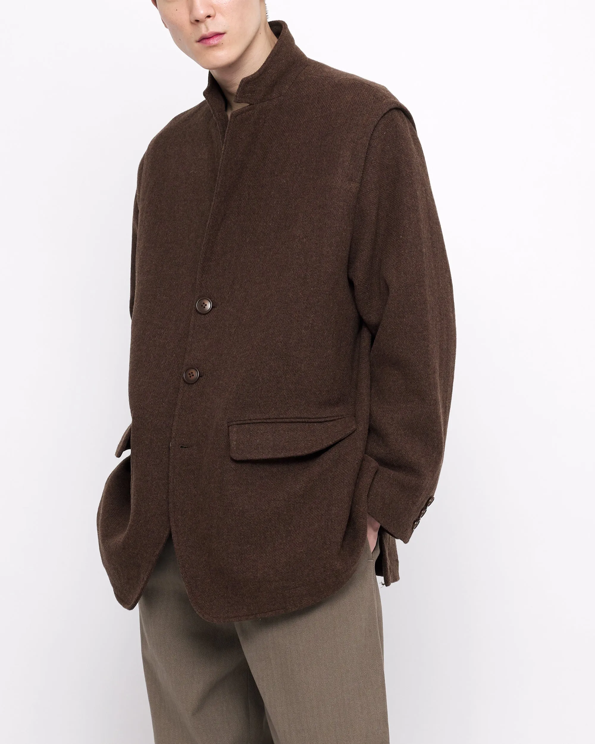 Oversized Wool Blazer - FW24 - Brown sold by 7115 by Szeki product image thumbnail 4